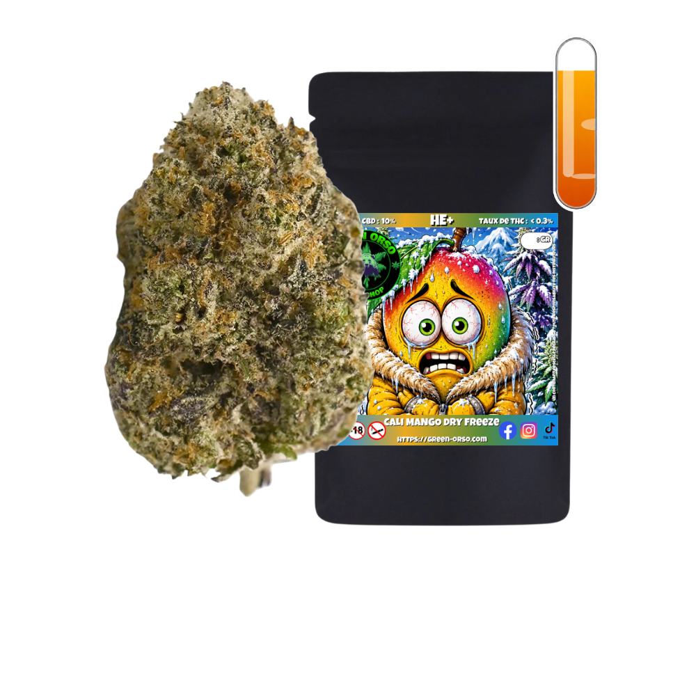 fleur de CBD Cali Mango Freeze Dry CBD HE+