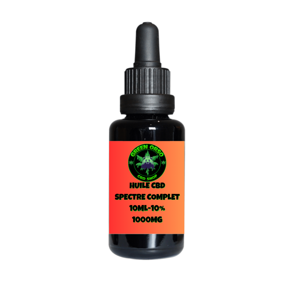 Huile de CBD 10% - Spectre complet - Green orso