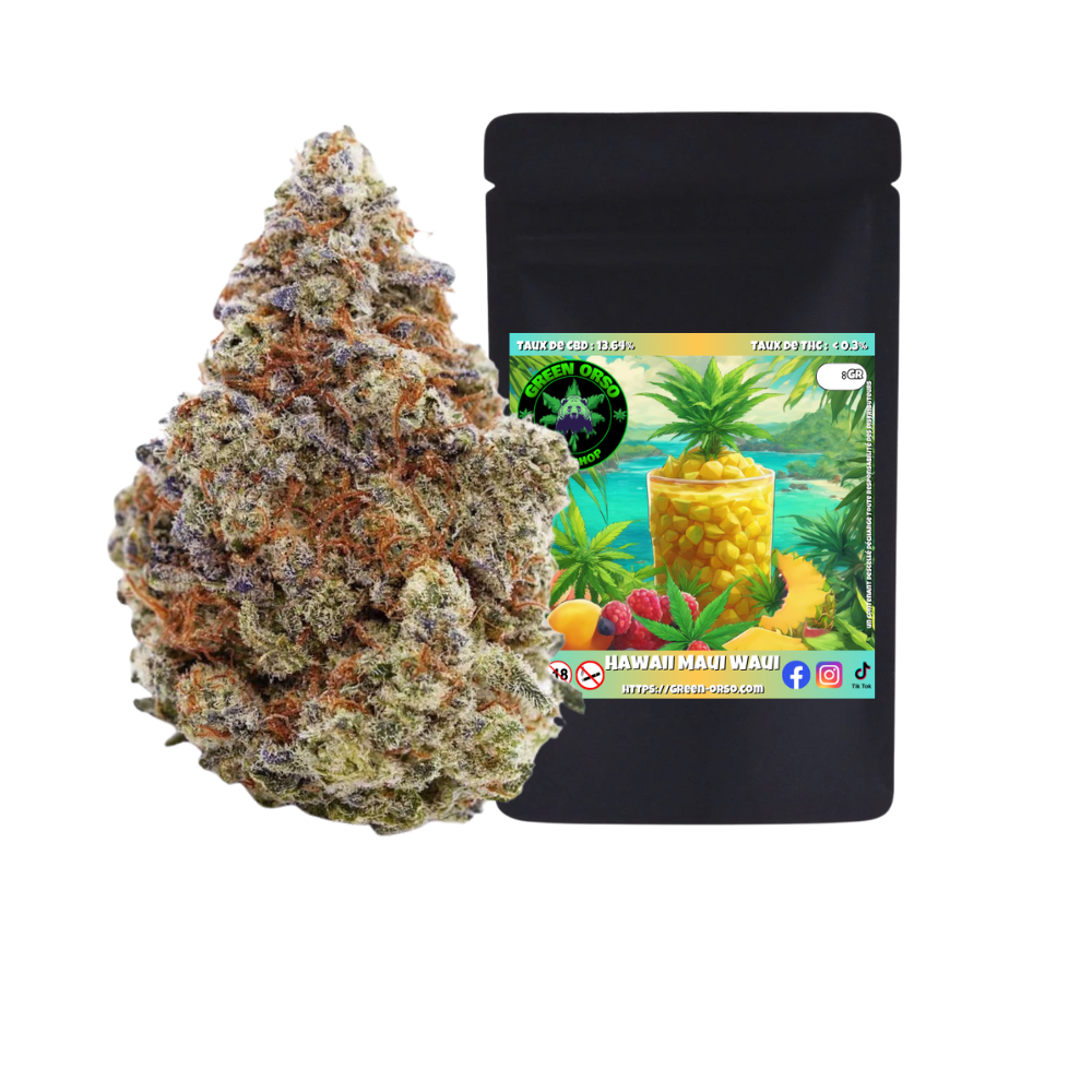 Hawaii Maui Waui CBD hydroponie — trichomes tropicaux Green Orso