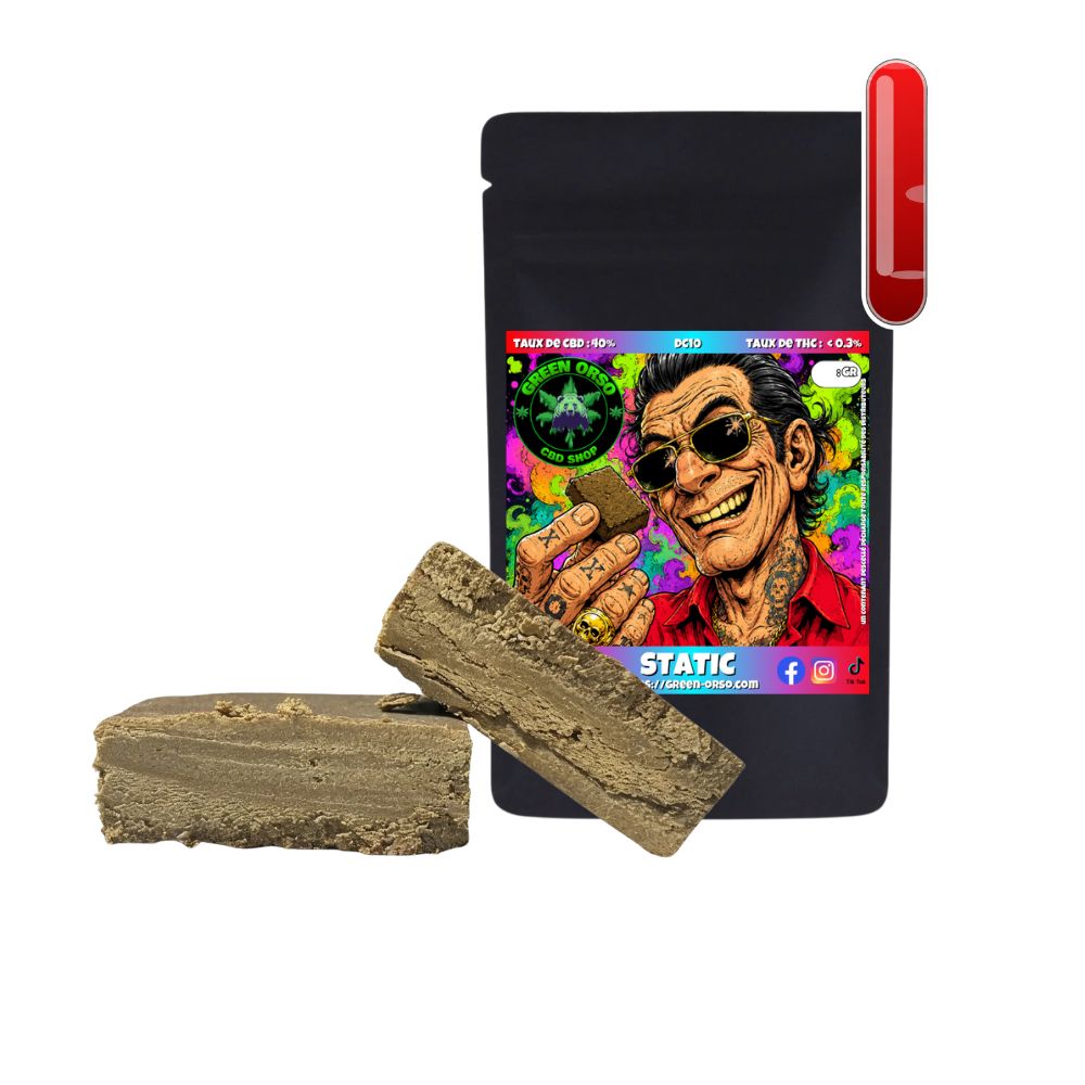 Static Hash DC10 résine CBD premium