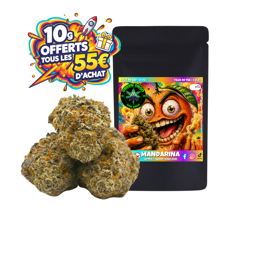 mandarina cbd - agrumes - fleur de cbd